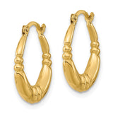 14K Polished Hoop Earrings TF1242