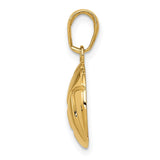 14K Polished Domed Volleyball Pendant K5433