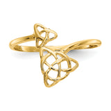 14k Polished Celtic Knot Bypass Ring K5782