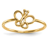 14k Polished Butterfly Ring R629