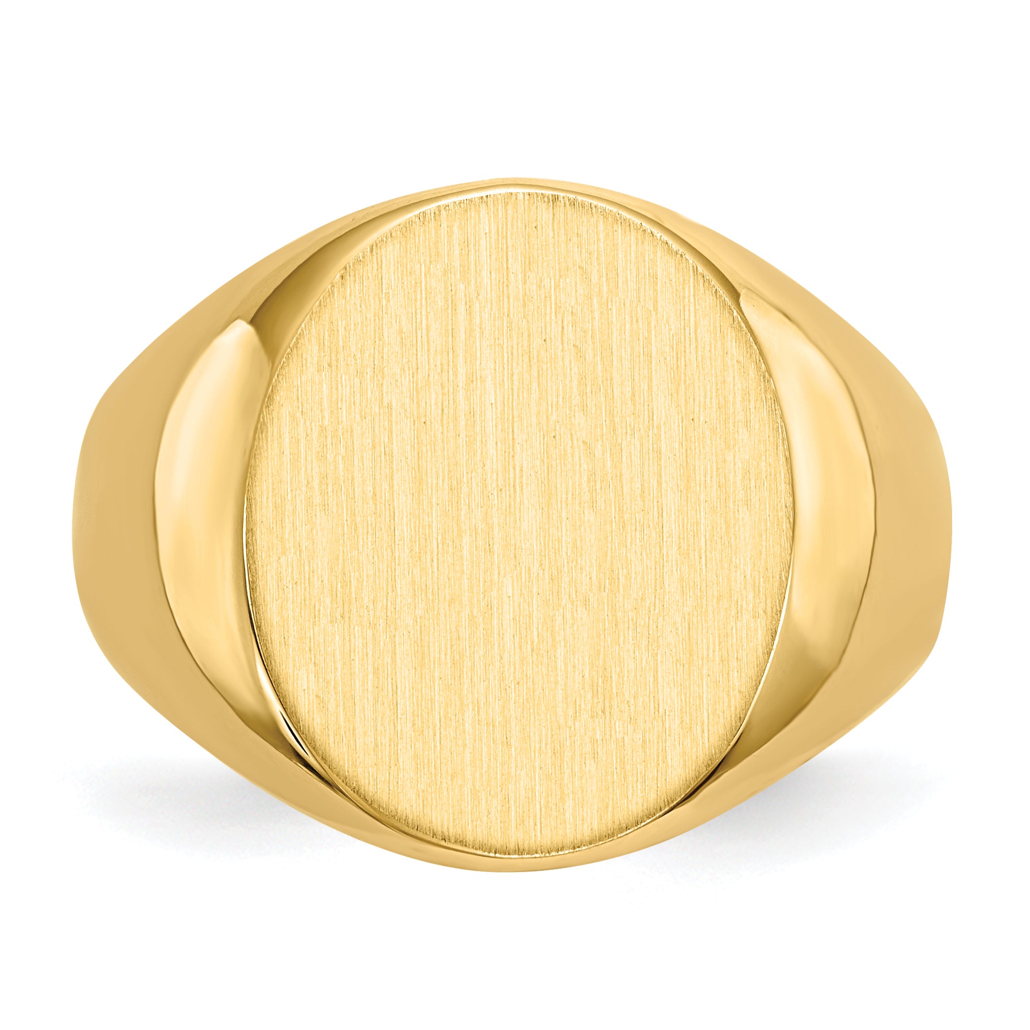14k 14.0 x18.0mm Open Back Mens Signet Ring RS135
