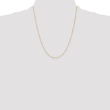 14K 10 inch .8mm Diamond-cut Parisian Wheat with Lobster Clasp Anklet PEN274