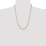 14K 18 inch 3.7mm Franco with Fancy Lobster Clasp Chain FRA120