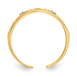 14k .02 carat Diamond Scroll Toe Ring RM5653