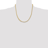 14K 18 inch 3.7mm Franco with Fancy Lobster Clasp Chain FRA120