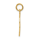 14K Polished TAKEN Vertical Charm C337