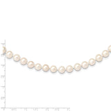 14k 7-8mm White Near-Round Freshwater Cultured Pearl 16 inch Necklace WPN070