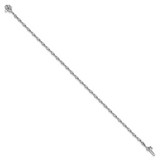 14k White Gold Complete 7/8 carat Round A Diamond 2-prong 7 inch Tennis Bracelet X10016WA