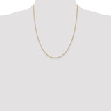 14K 10 inch 1.05mm Spiga with Lobster Clasp Anklet PEN133