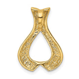 14k Polished Slide Fits up to 2mm Regular/3mm Fancy or Reversible Omega SL578