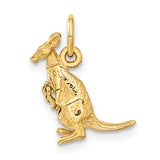 14k 3-D Kangaroo with Joey Charm A0309