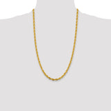 14K 26 inch 4.75mm Semi Solid Rope with Lobster Clasp Chain BC169