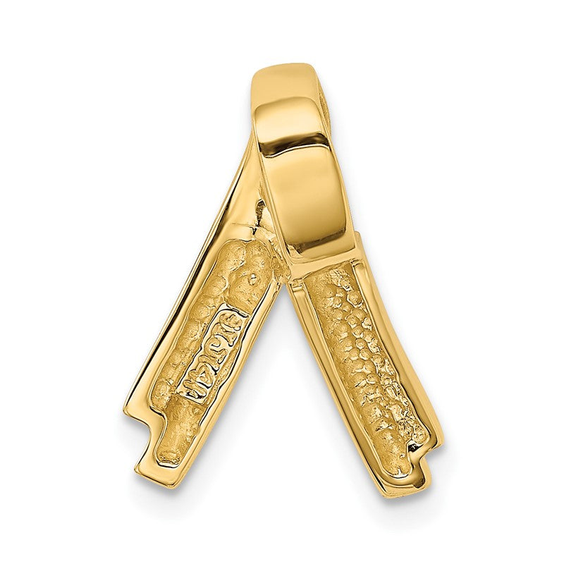 14k Polished Slide Fits up to 6mm Regular/Fancy/Reversible Omega SL60