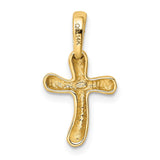 14k Small Freeform Cross K442