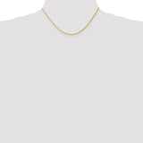 14K 10 inch 1.5mm Diamond-cut Parisian Wheat with Lobster Clasp Anklet PEN276