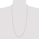 14K 14 inch .8mm Diamond-cut Cable with Lobster Clasp Chain PEN41L