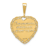 14k Reversible 50th ANNIVERSARY / OUR LOVE GROWS STRONGER EVERY YEAR Charm C1673