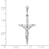 14k White Gold Passion Crucifix Pendant K394