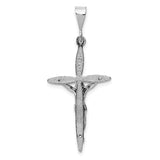 14k White Gold Passion Crucifix Pendant K394