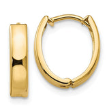 14k Polished Hinged Hoop Earrings TL559