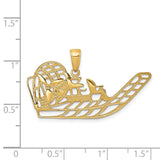 14k Air Boat Pendant K3102
