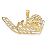 14k Air Boat Pendant K3102