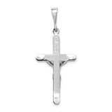 14k White Gold Crucifix Pendant K460
