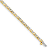 14k Complete 2.17 carat Round A Diamond 4-prong 7 inch Tennis Bracelet X730A