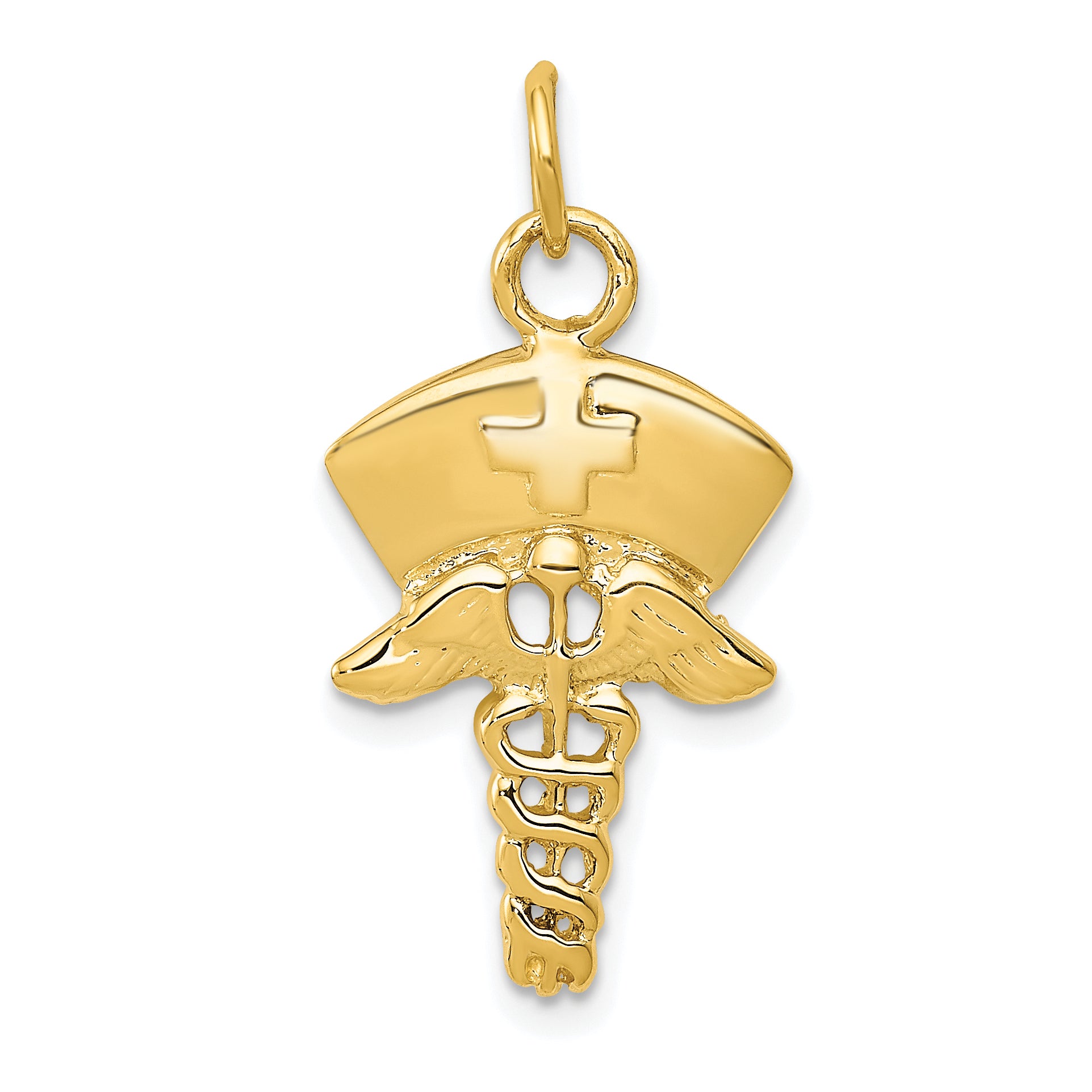 14k Nurse Symbol Charm A1602