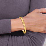 14k 3/16 Polished 5mm Hinged Baby Bangle BP3/16