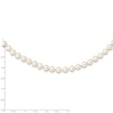 14k 6-7mm White Near-Round Freshwater Cultured Pearl 16 inch Necklace WPN060