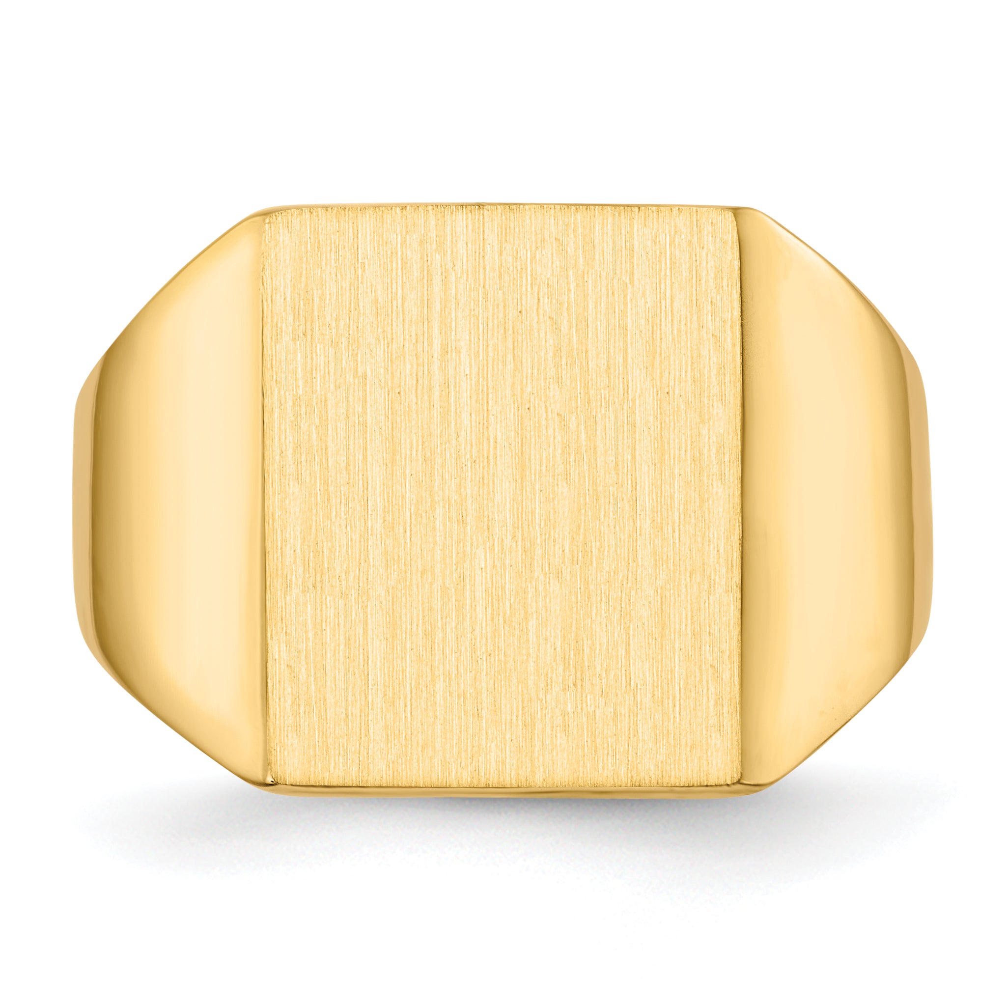 14k 13.5x15.0mm Closed Back Mens Signet Ring RS360