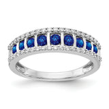 14k White Gold Diamond and Emerald Fancy Ring RM3849