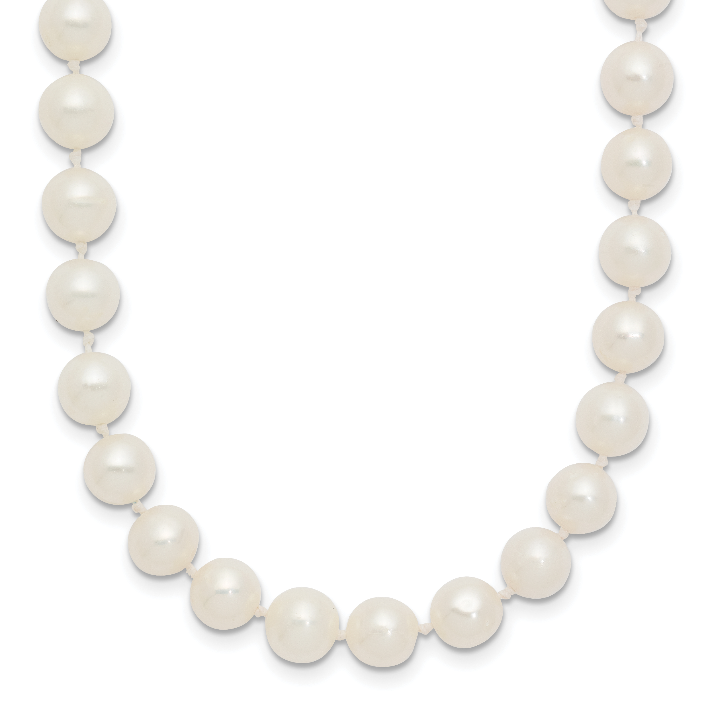 14k 6-7mm White Near-Round Freshwater Cultured Pearl 16 inch Necklace WPN060