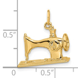14K  3-D Antique Sewing Machine Charm A1212