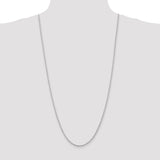 14K White Gold 10 Inch 2.25mm Diamond-cut Quadruple Rope Lobster Clasp Chain WQT018