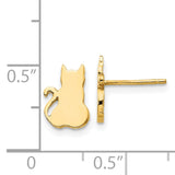 14K Cat Earrings TF536