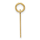 14k Small Elongated Number 41 Charm LES41