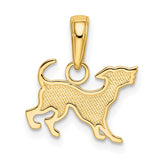 14k Dog Pendant K3424