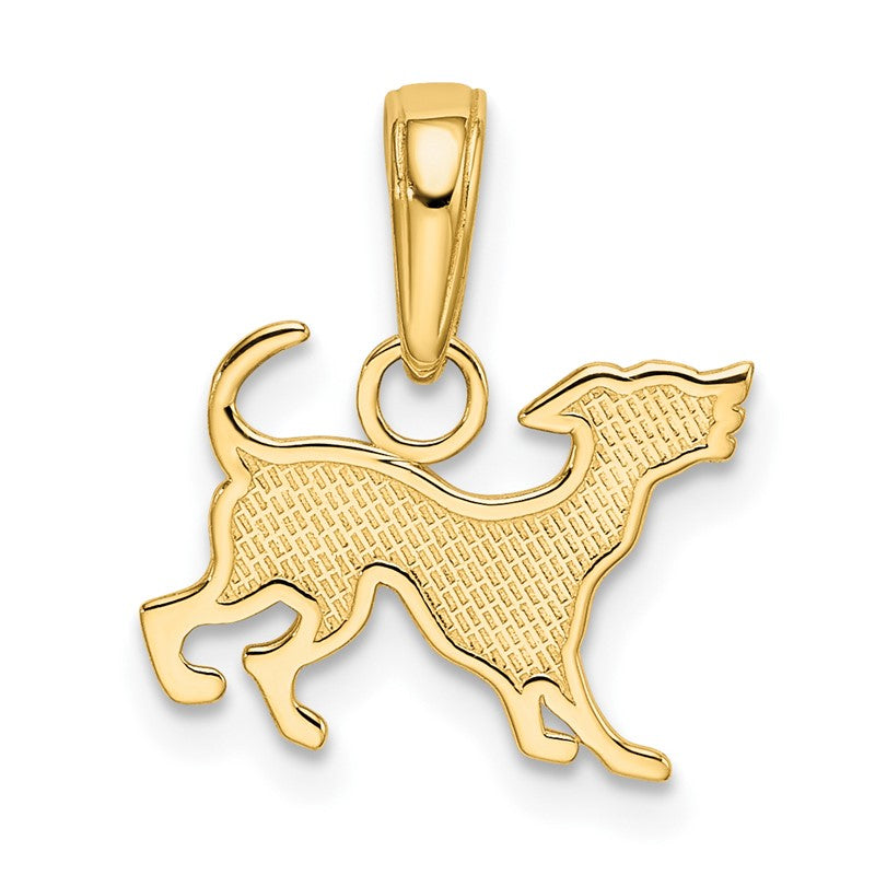14k Dog Pendant K3424