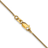 14K 10 inch 1.05mm Spiga with Lobster Clasp Anklet PEN133