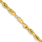 14K 18 inch 7mm Semi Solid Rope with Lobster Clasp Chain BC194