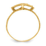 14K Diamond-cut Filigree Ring K3880