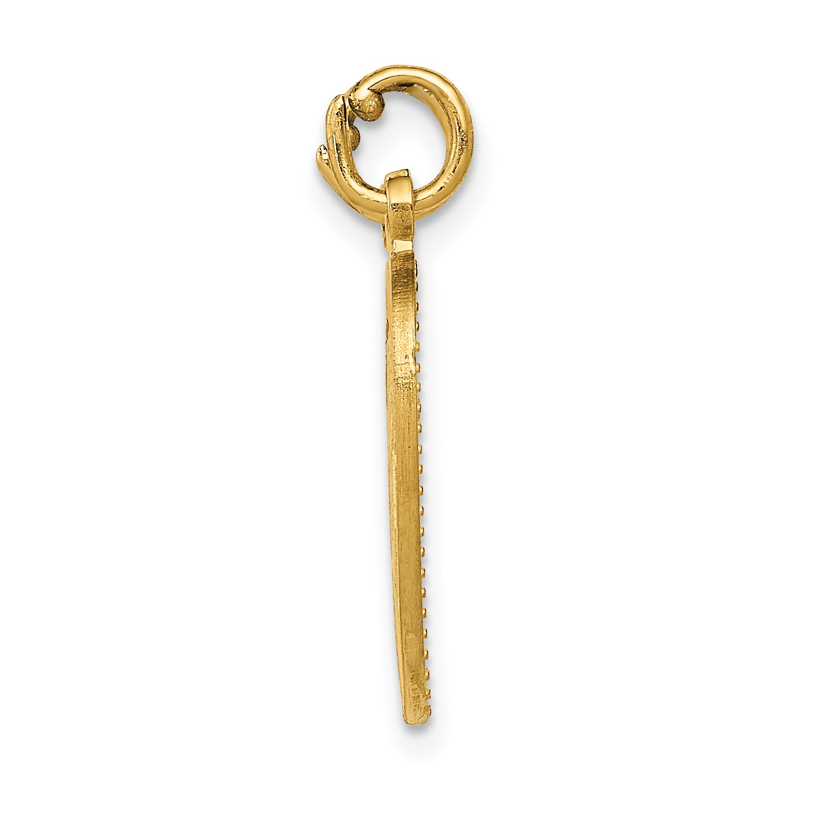 14k BEST SISTER 2-Piece Break-apart Heart Charm C1689