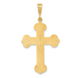 14k Budded Cross Pendant C1474