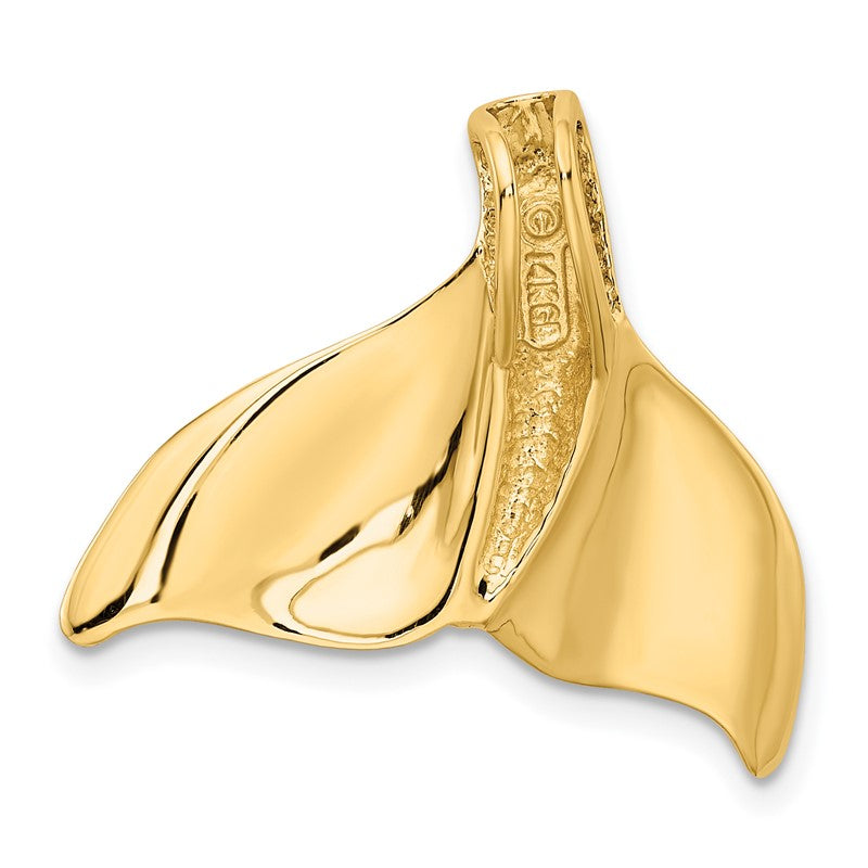 14K Large Whale Tail Chain Slide K3030