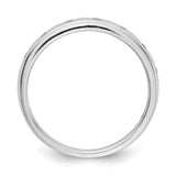 14k White Gold 2mm 7-stone 1/6 carat Diamond Band RM4335