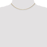 14K 14 inch .95mm Diamond-cut Cable with Lobster Clasp Chain PEN17