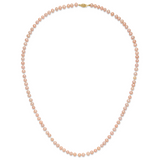 14k 5-6mm Pink Near-Round Freshwater Cultured Pearl 16 inch Necklace PPN050