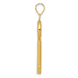 14K Polished 3-D Key Charm K4701